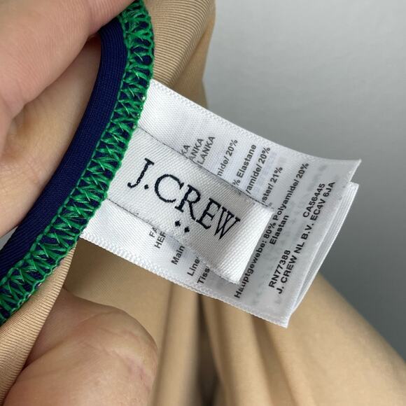 J. Crew Factory One-Piece Cutout Swim Suit With Bow in Blue and Green Size S - Picture 3 of 7